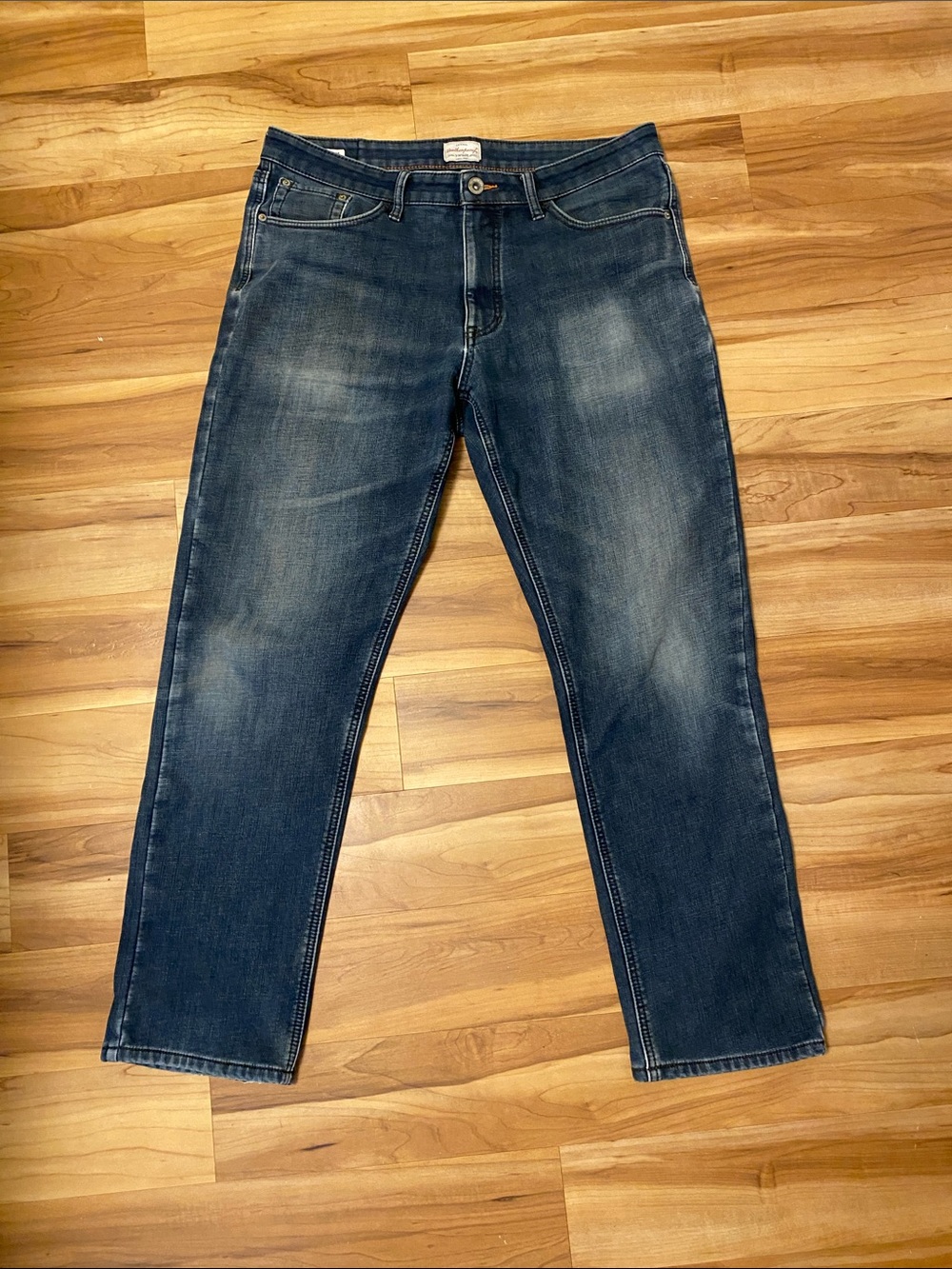 Weatherproof Men's Relaxed Dark Blue Jeans